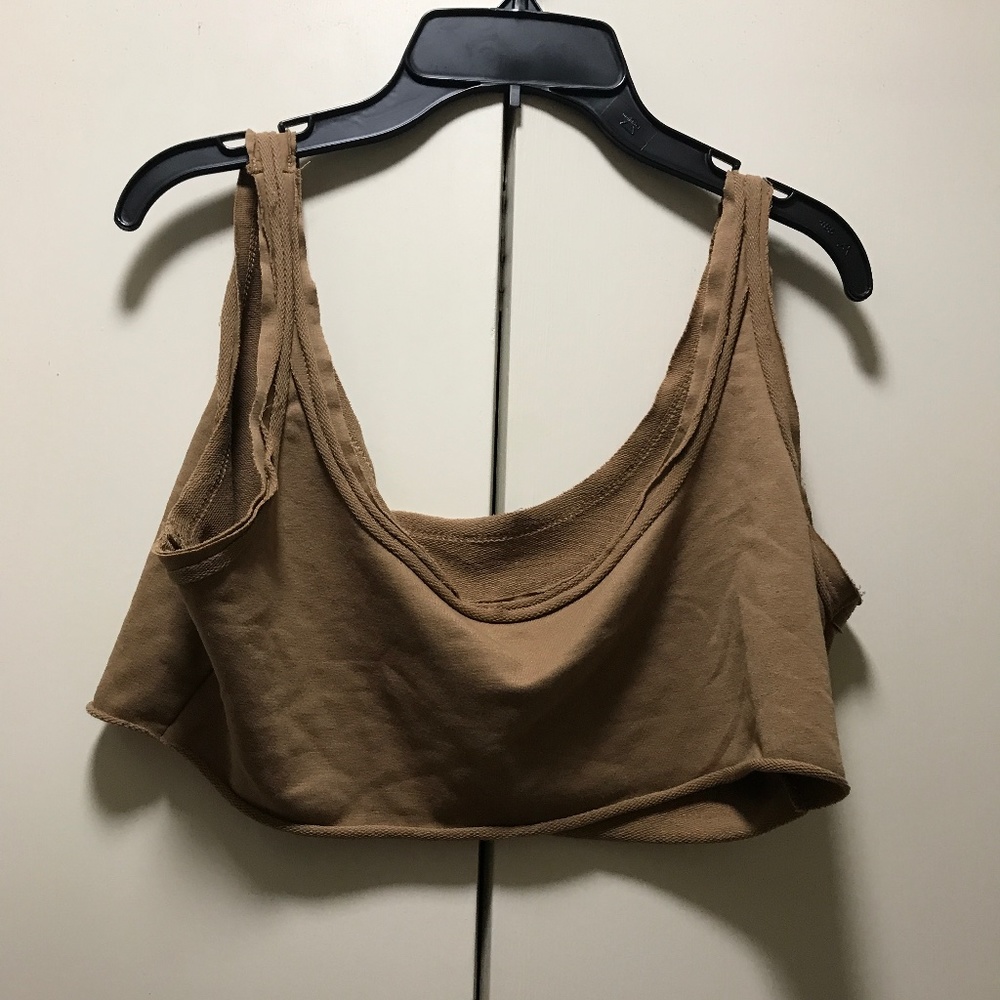 Brown crop top